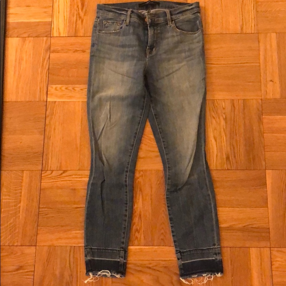 J Brand skinny jeans with cropped ankles